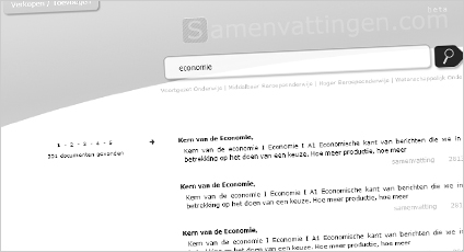 Samenvattingen.com is voor scholieren en door scholieren en van studenten voor studenten.